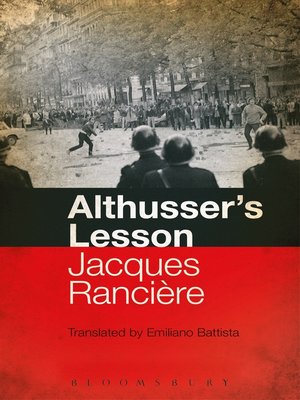 cover image of Althusser's Lesson